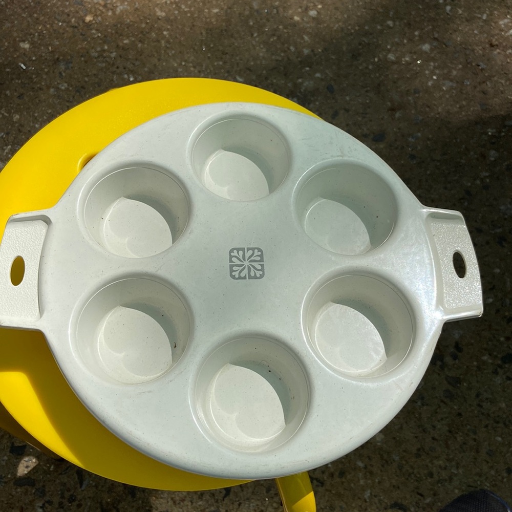 LittonWare Conventional Microwave 6 Cup Muffin Cupcake Pan VINTAGE